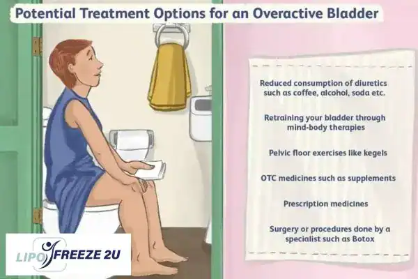 image of woman on toilet because of an overactive bladder Reading